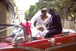 Young Cuban couple getting marry in Old Havana.
