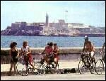  Cycling in El Malecón.  