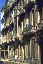 Las calles de La Habana vieja en la ciudad de la Habana. 